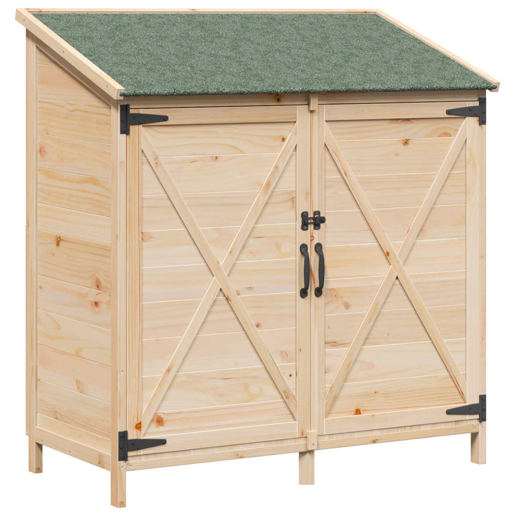 Gartenschuppen Natur 106 x 56 x 113,5 cm Massivholz aus Fichte