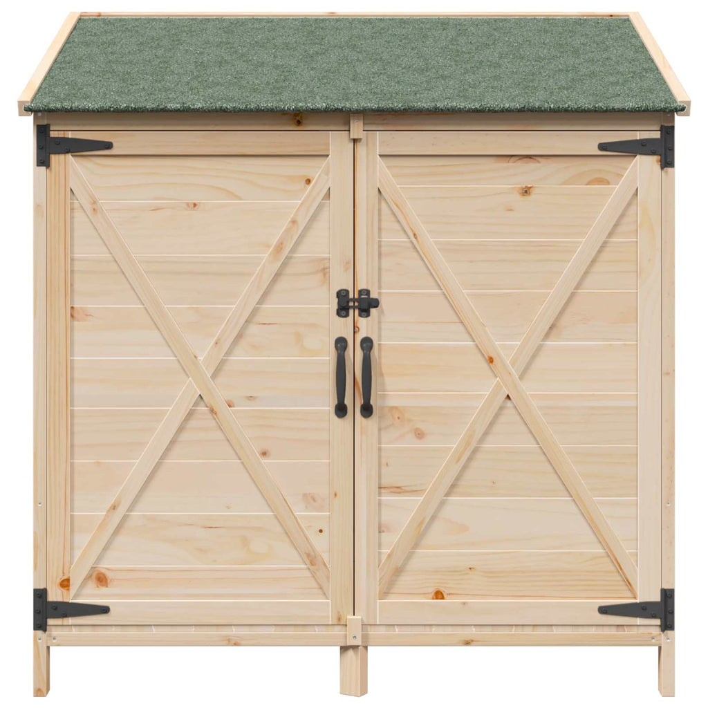 Gartenschuppen Natur 106 x 56 x 113,5 cm Massivholz aus Fichte