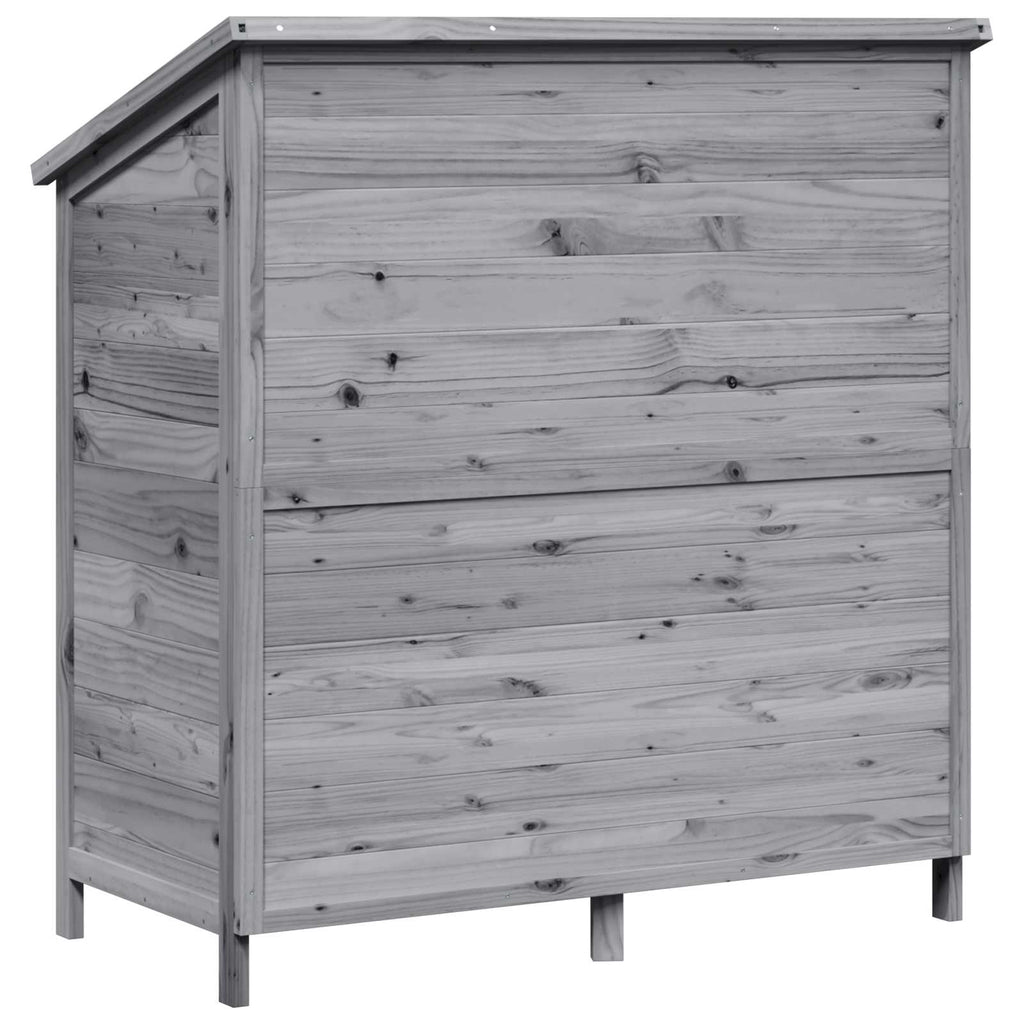Gartenschuppen Grau 106 x 56 x 113,5 cm Massivholz aus Fichte