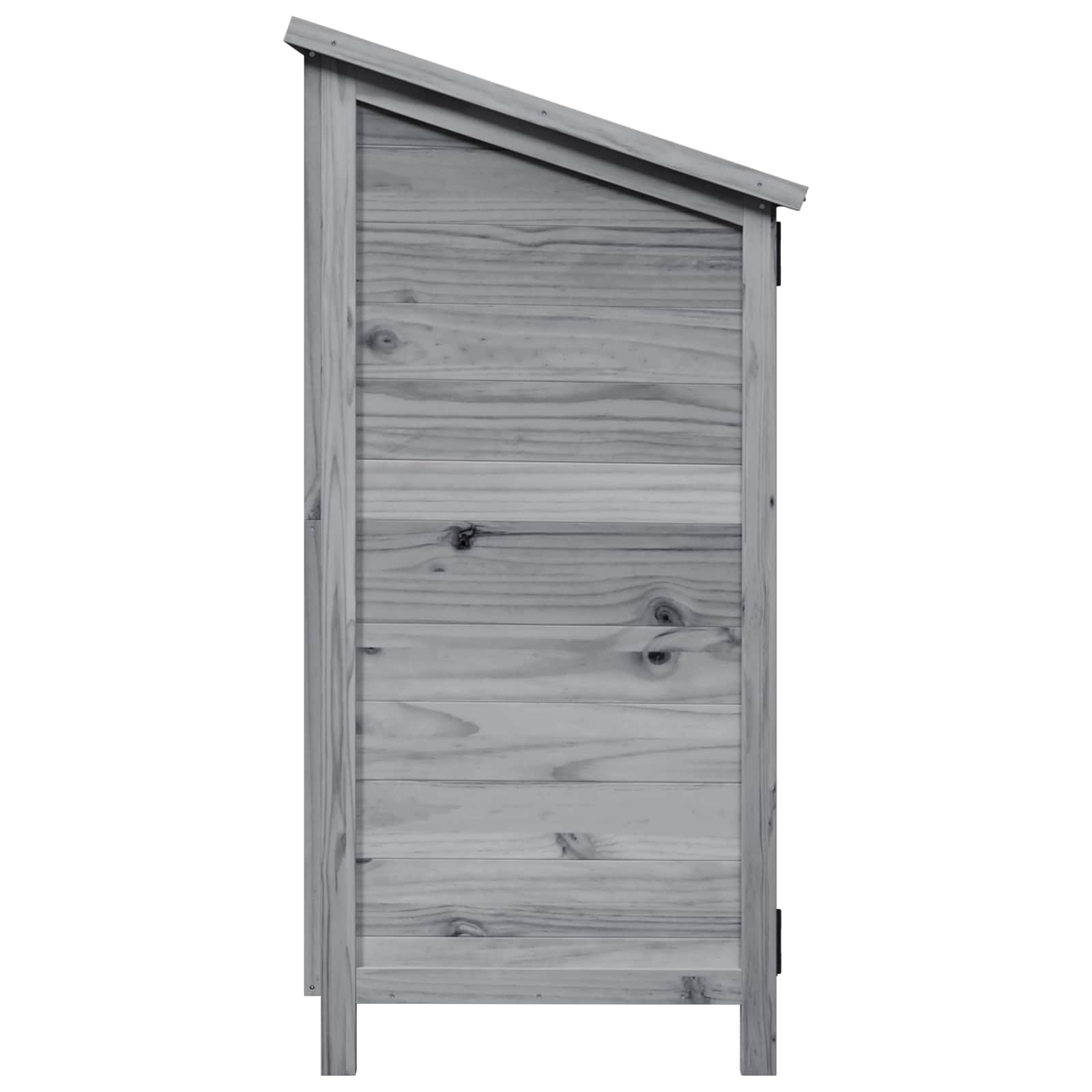 Gartenschuppen Grau 106 x 56 x 113,5 cm Massivholz aus Fichte