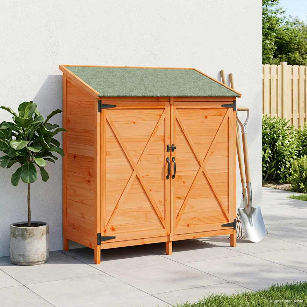 Gartenschuppen Braun 106 x 56 x 113,5 cm Massivholz aus Fichte