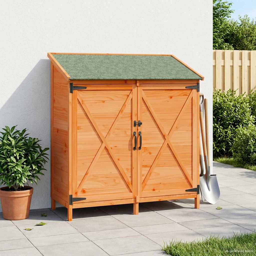 Gartenschuppen Braun 106 x 56 x 113,5 cm Massivholz aus Fichte