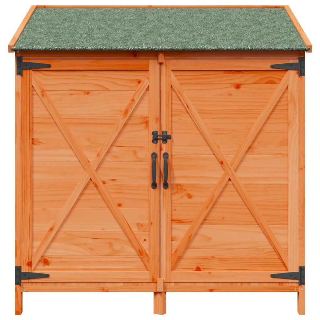 Gartenschuppen Braun 106 x 56 x 113,5 cm Massivholz aus Fichte