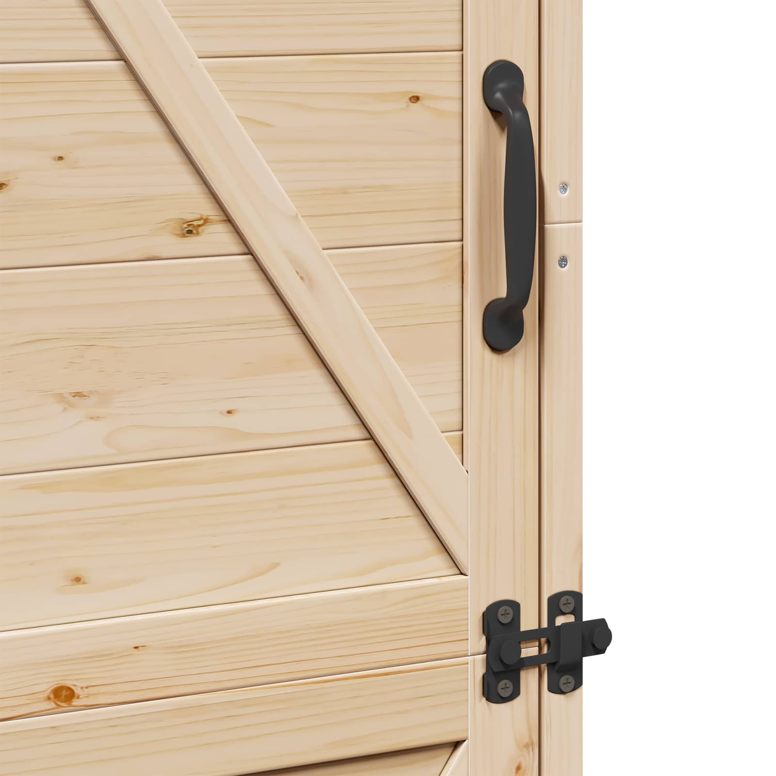 Gartenschuppen Natur 59,5 x 56 x 176,5 cm Massivholz aus Fichte
