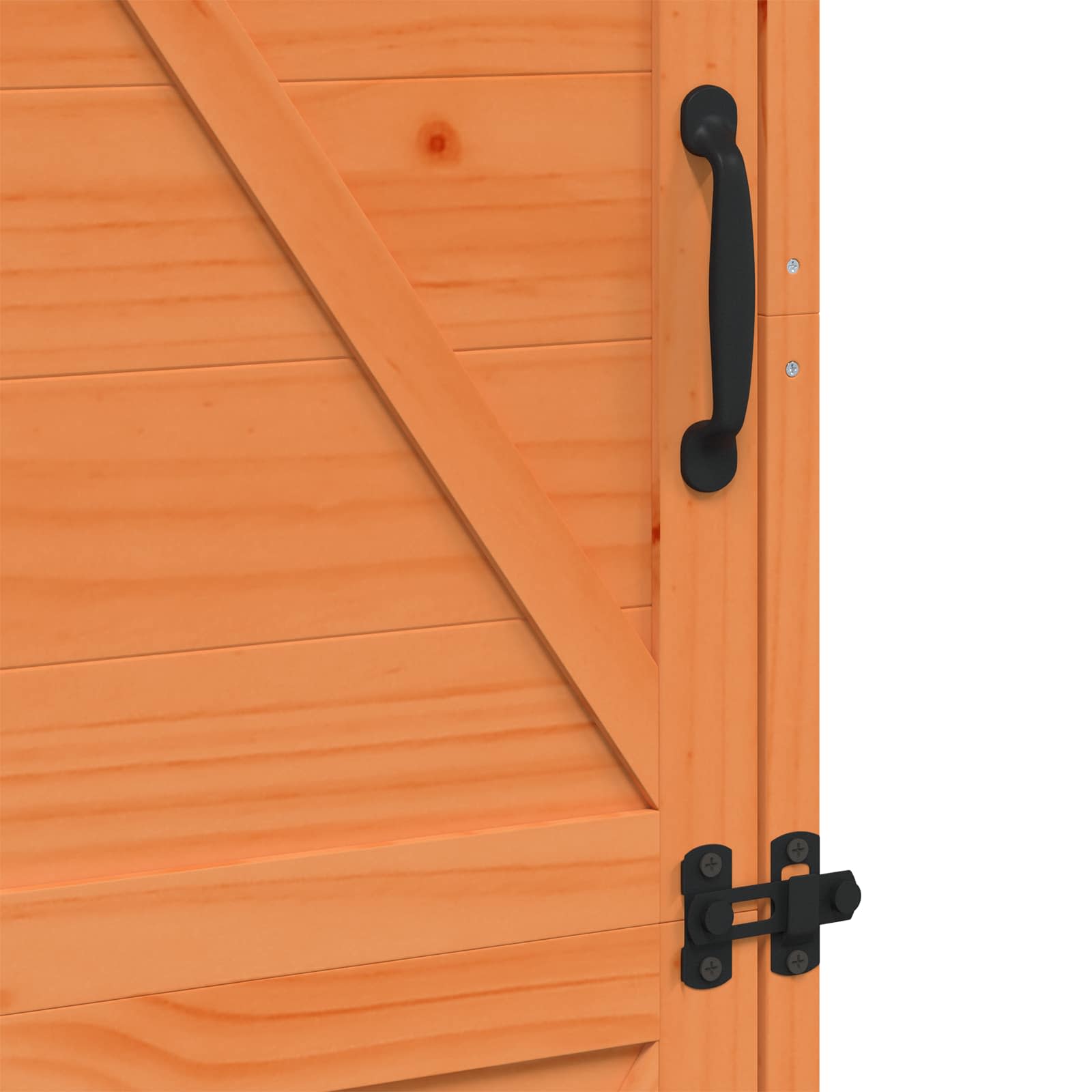 Gartenschuppen Braun 59,5 x 56 x 176,5 cm Massivholz aus Fichte