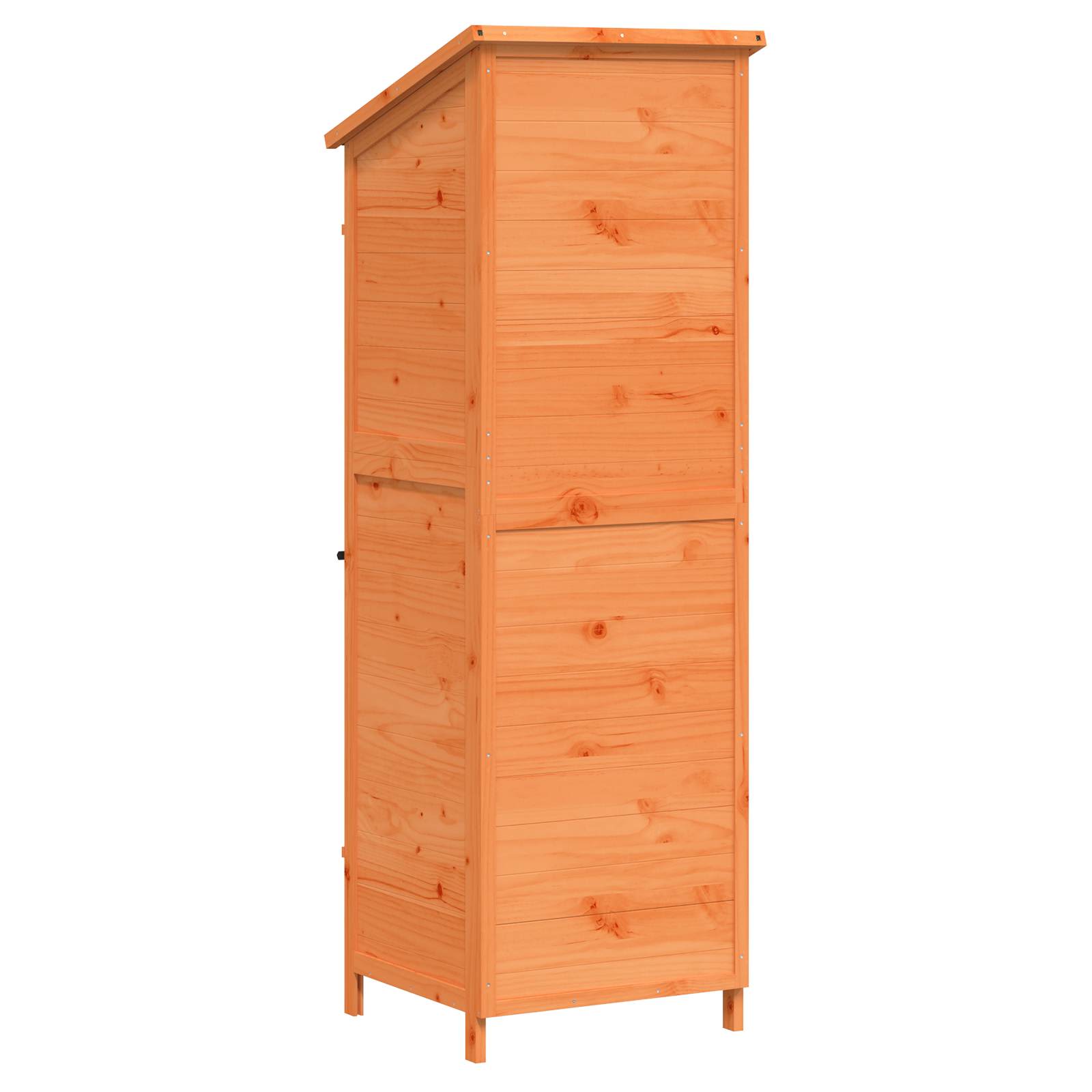 Gartenschuppen Braun 59,5 x 56 x 176,5 cm Massivholz aus Fichte