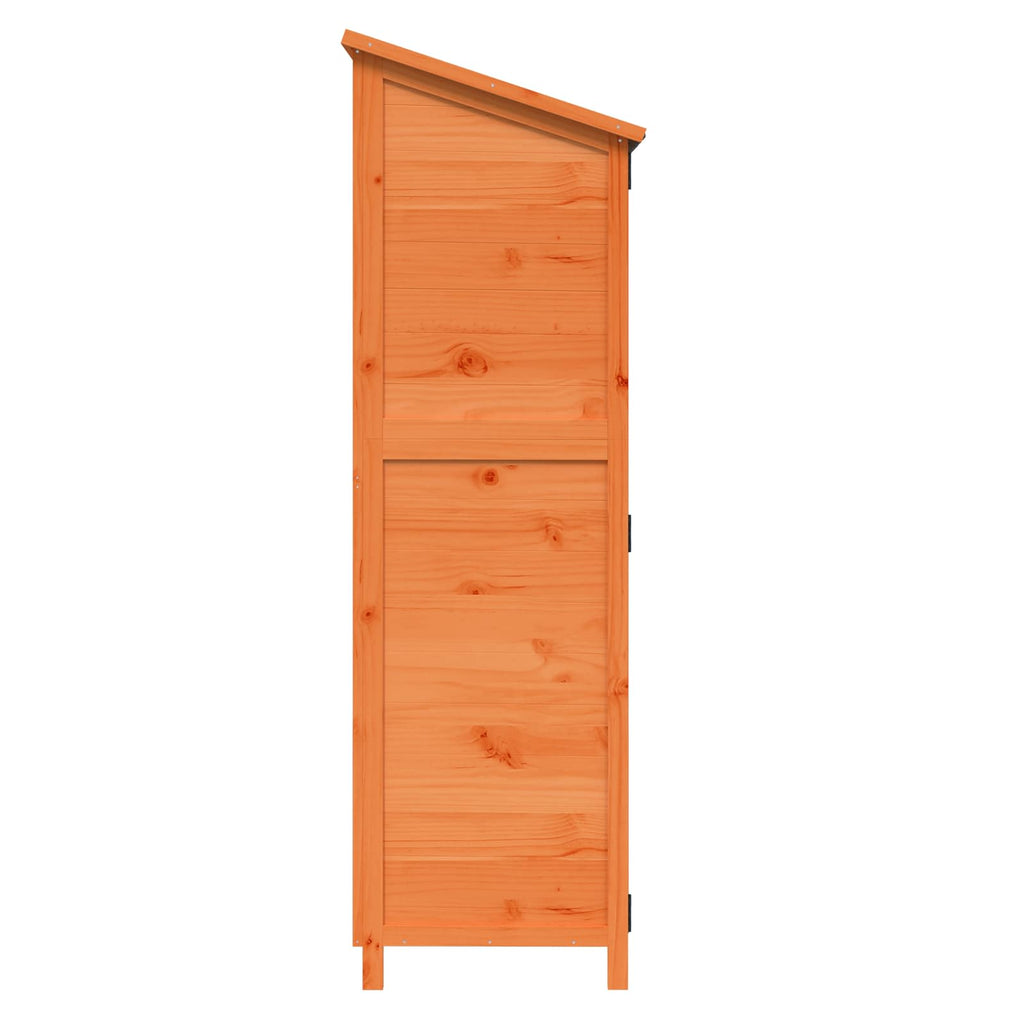 Gartenschuppen Braun 59,5 x 56 x 176,5 cm Massivholz aus Fichte