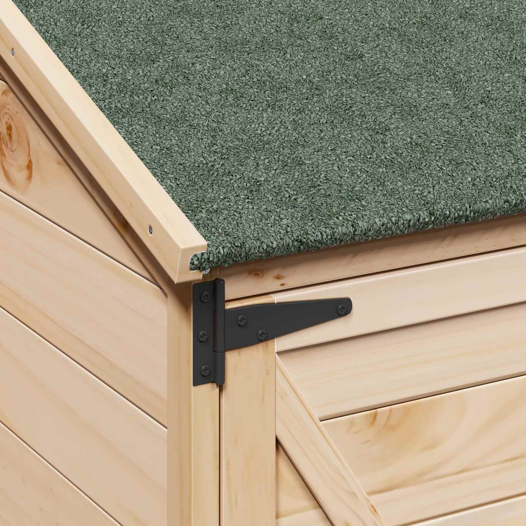 Gartenschuppen Natur 106 x 56 x 176,5 cm Massivholz aus Fichte