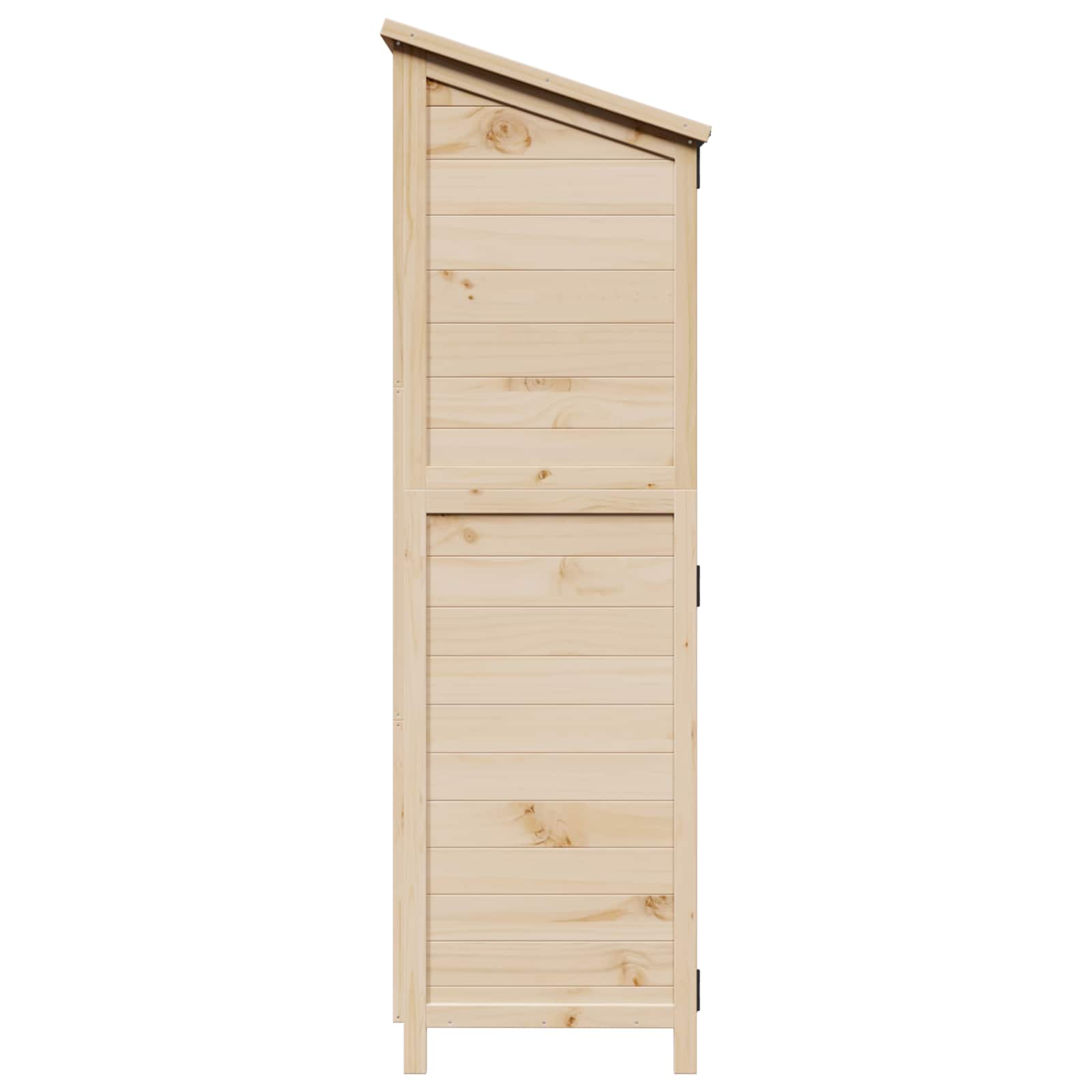 Gartenschuppen Natur 106 x 56 x 176,5 cm Massivholz aus Fichte