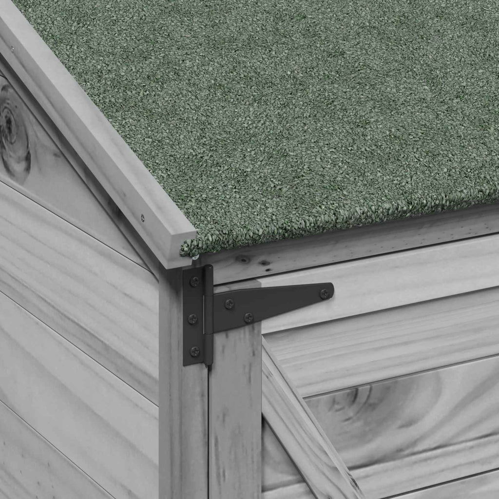 Gartenschuppen Grau 106 x 56 x 176,5 cm Massivholz aus Fichte