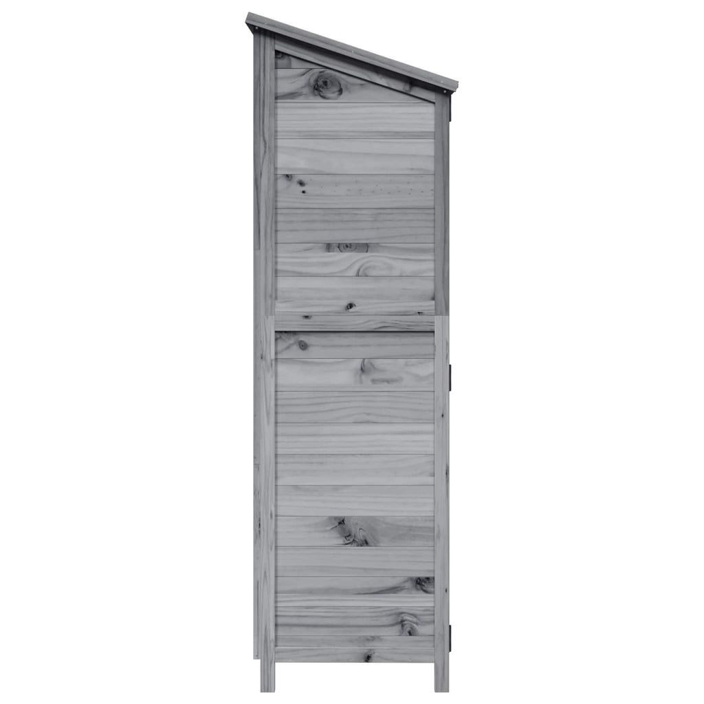 Gartenschuppen Grau 106 x 56 x 176,5 cm Massivholz aus Fichte