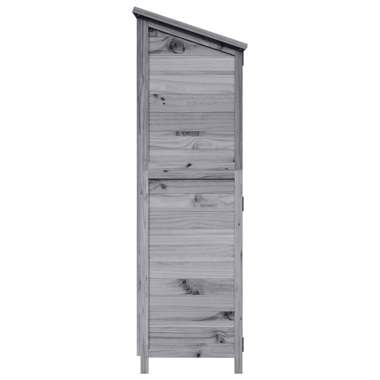 Gartenschuppen Grau 106 x 56 x 176,5 cm Massivholz aus Fichte