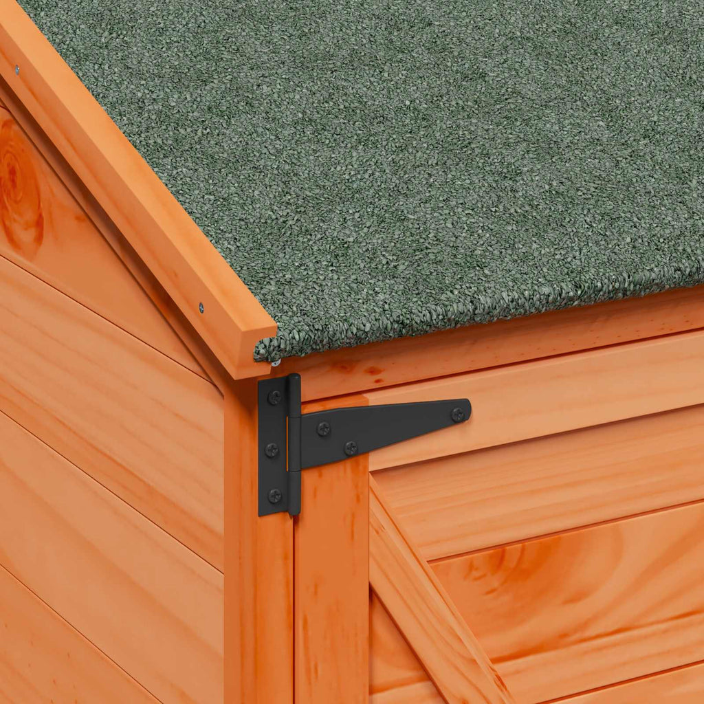Gartenschuppen Braun 106 x 56 x 176,5 cm Massivholz aus Fichte