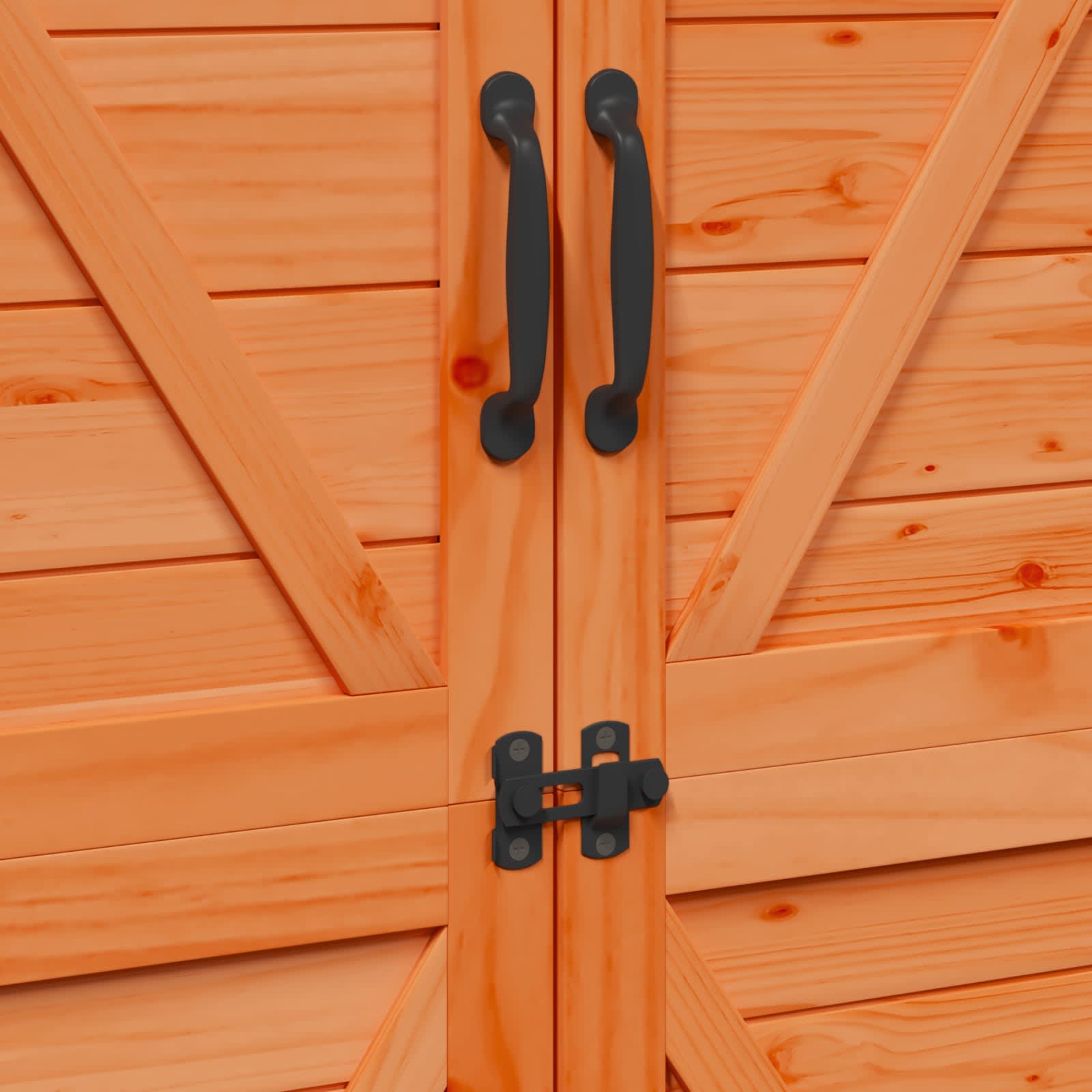 Gartenschuppen Braun 106 x 56 x 176,5 cm Massivholz aus Fichte