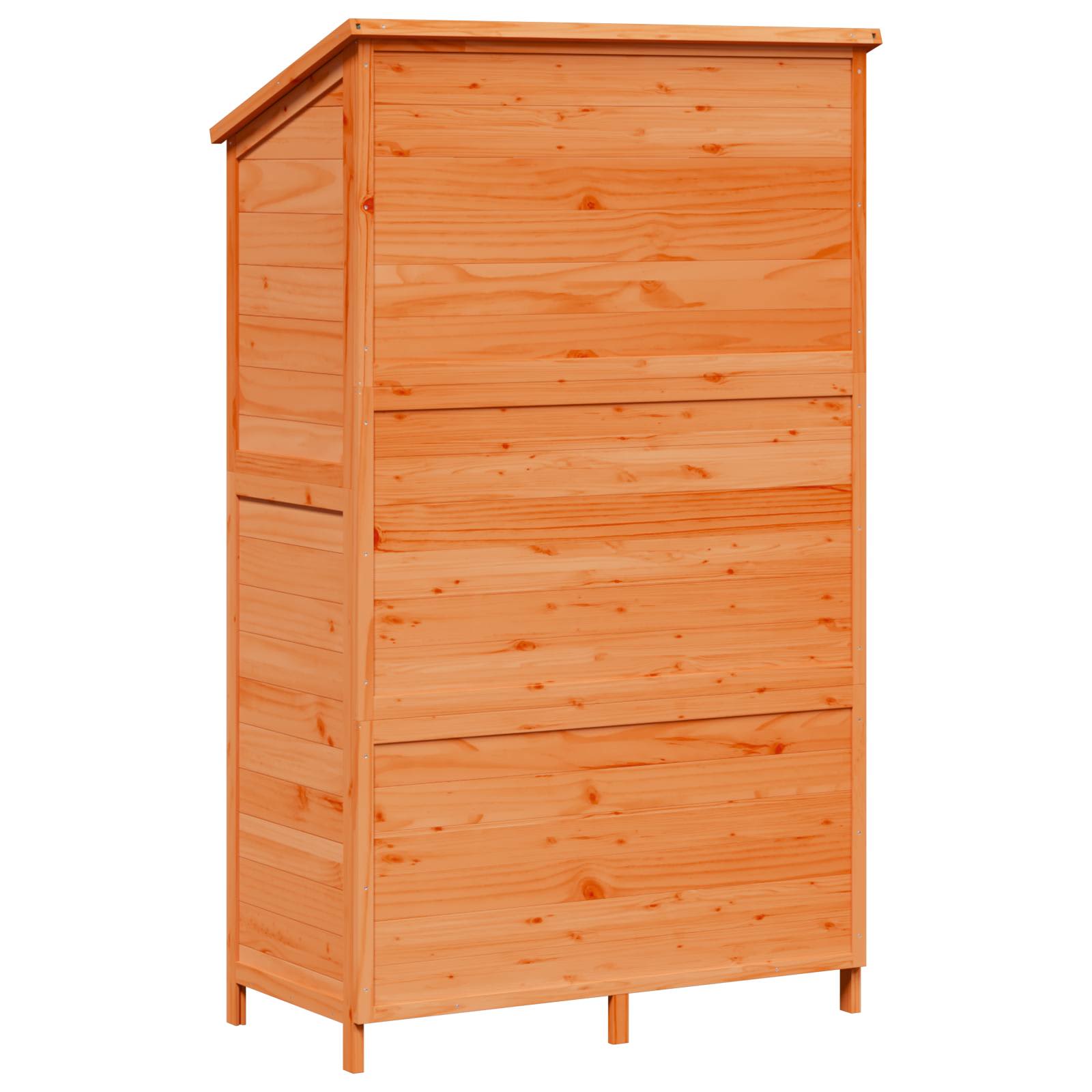 Gartenschuppen Braun 106 x 56 x 176,5 cm Massivholz aus Fichte