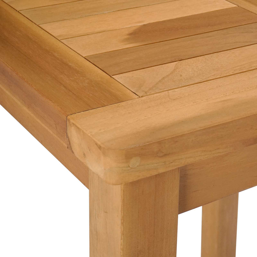 Outdoor Bar Set 3 pcs Unbehandelt Massivholz Teak