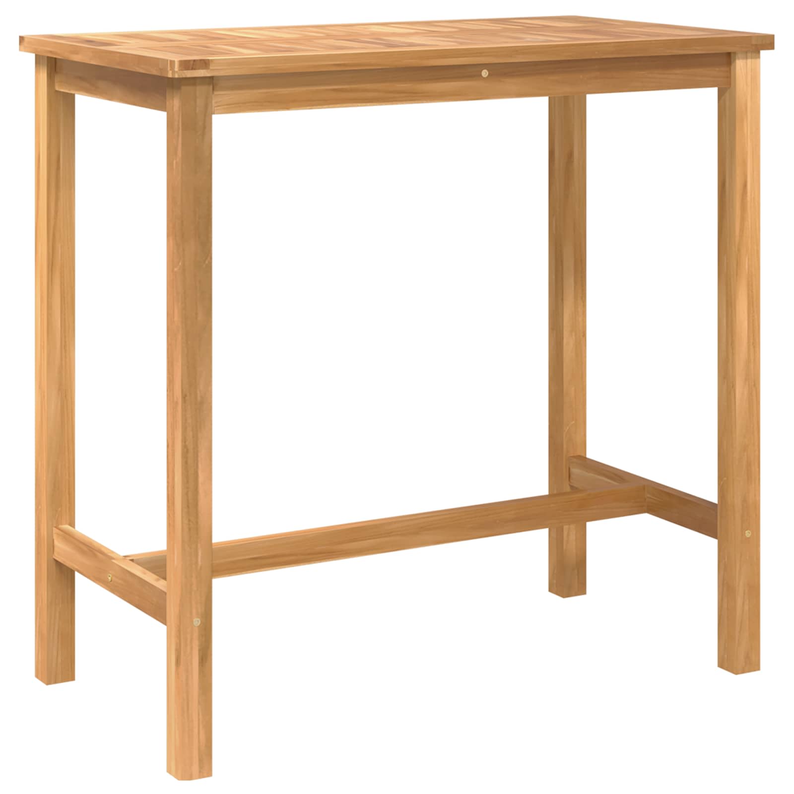 Outdoor Bar Set 5 pcs Unbehandelt Massivholz Teak