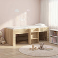 Hochbett für Kinder 2 pcs Sonoma-Eiche 90 x 200 cm