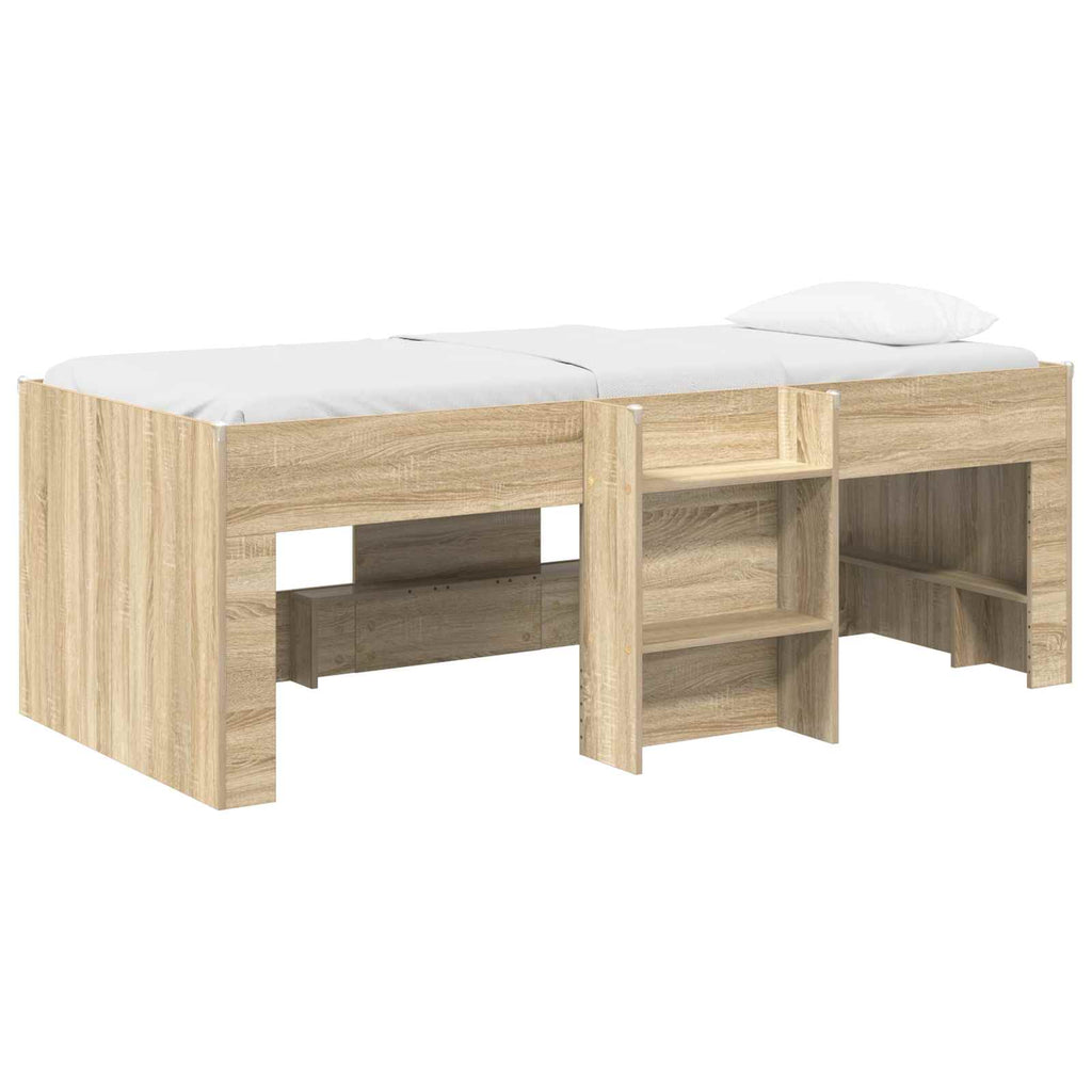 Hochbett für Kinder 2 pcs Sonoma-Eiche 90 x 200 cm