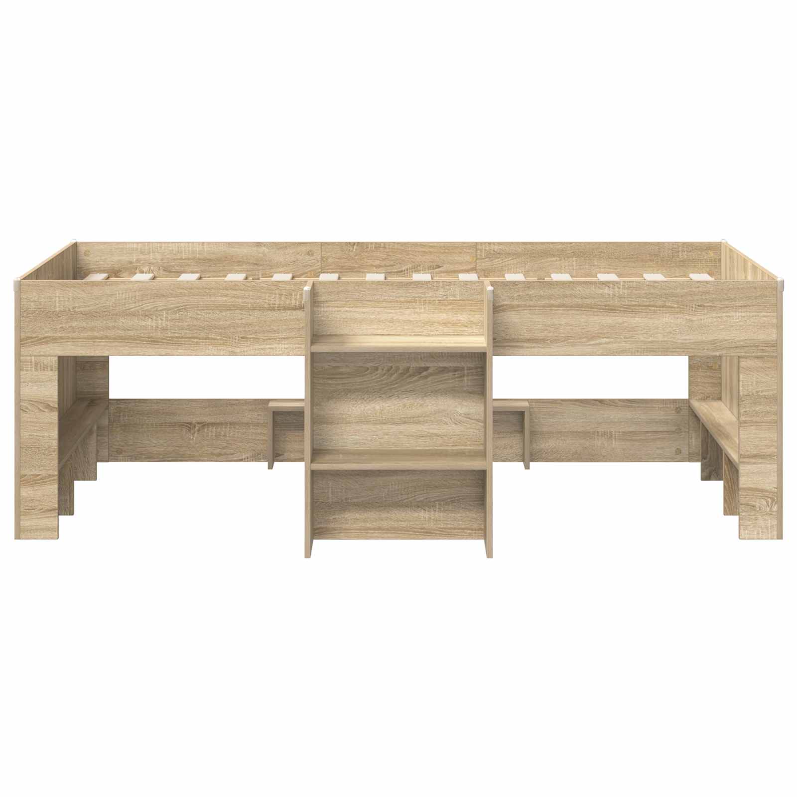 Hochbett für Kinder 2 pcs Sonoma-Eiche 90 x 200 cm