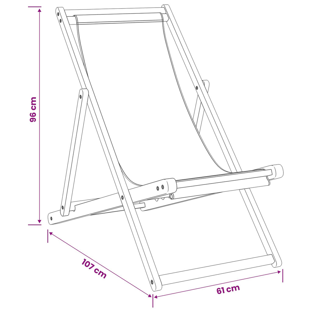 Liegestuhl Beige Massivholz Teak