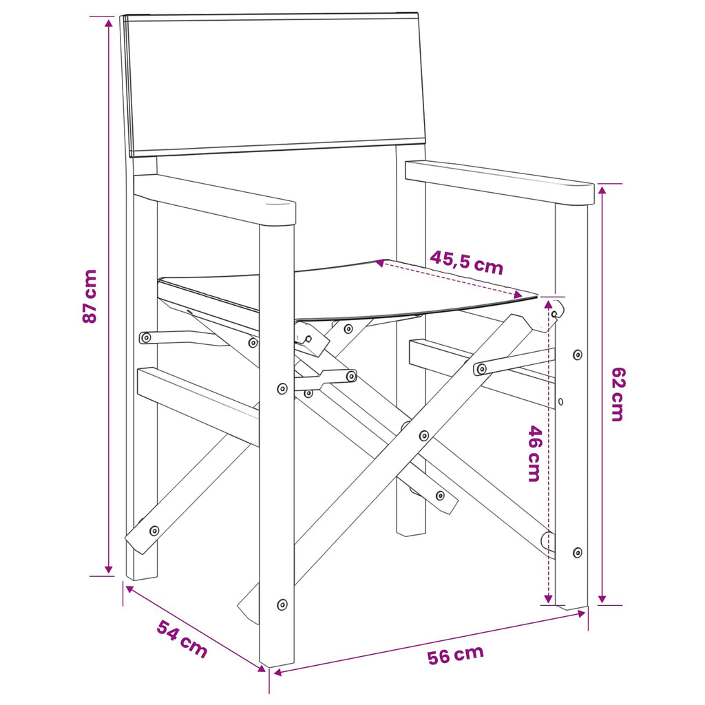 Esszimmerstuhl Braun und Taupe 56 x 54 x 87 cm Massivholz Teak