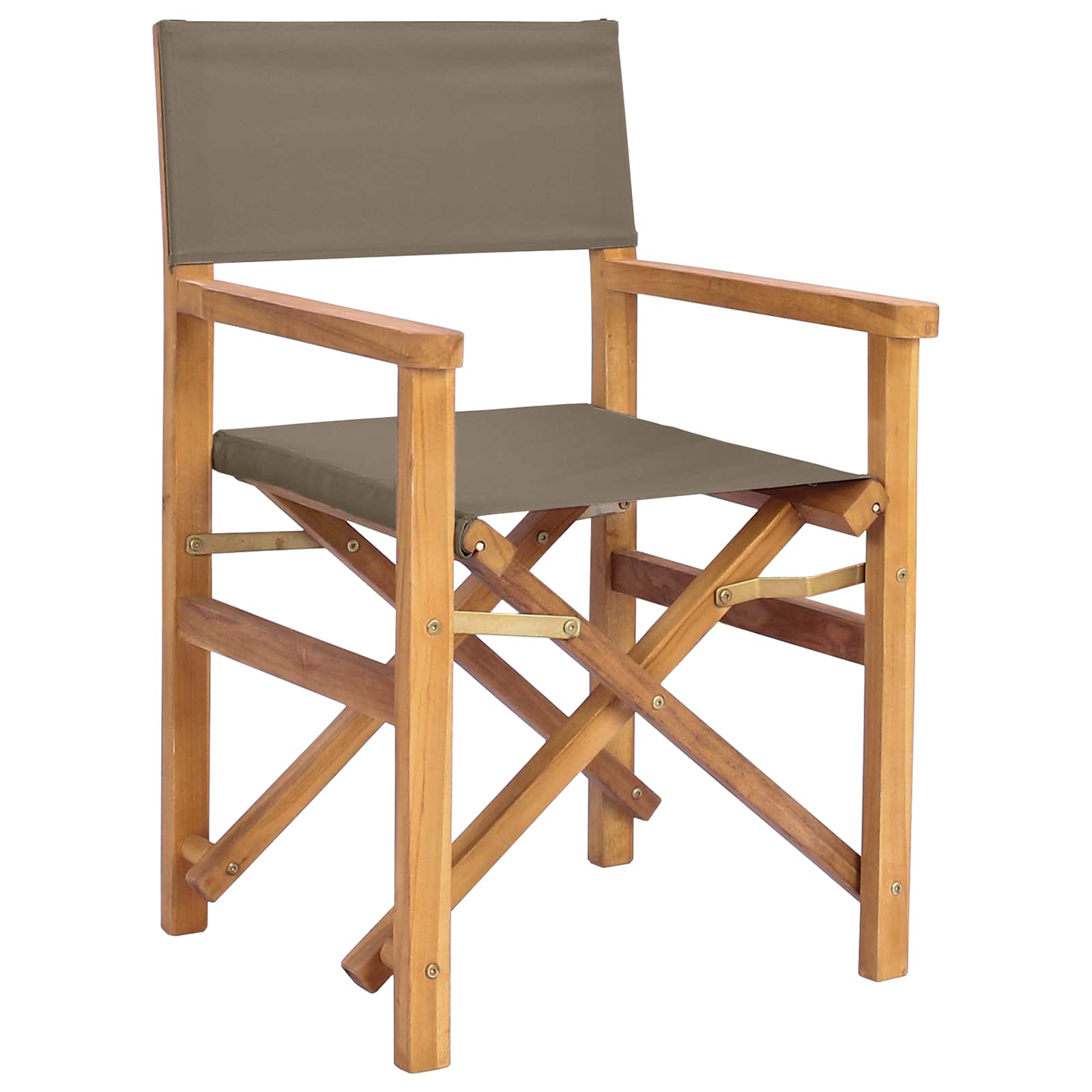 Esszimmerstuhl 56 x 54 x 87 cm 100% Polyester mit solidem Teak