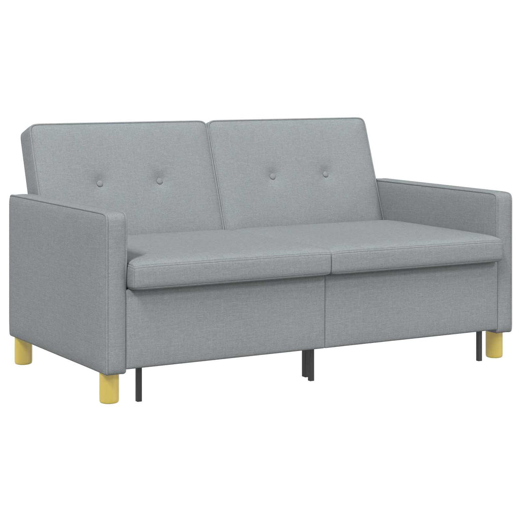 Schlafsofa Ausziehbar Hellgrün Stoff