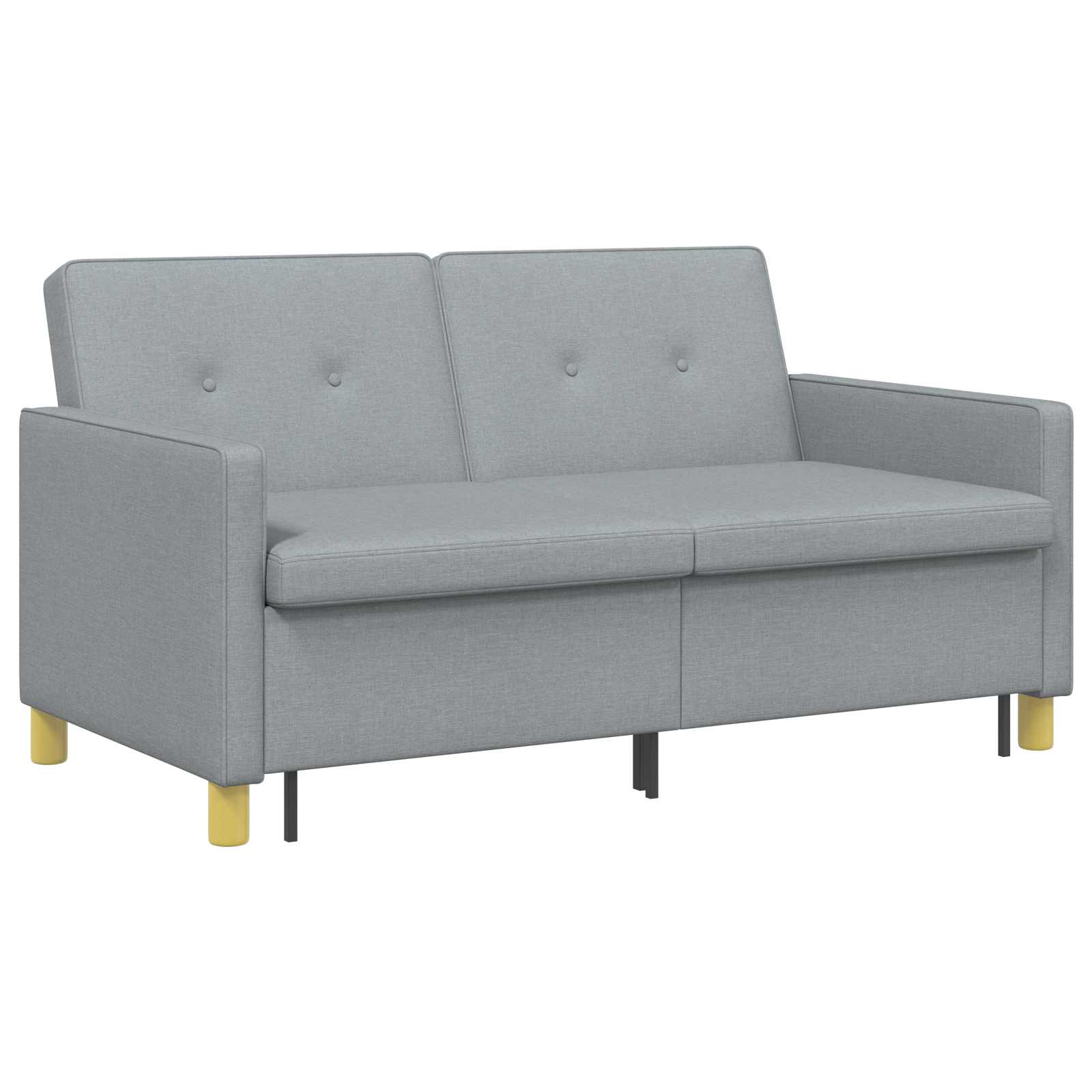 Schlafsofa Ausziehbar Hellgrün Stoff