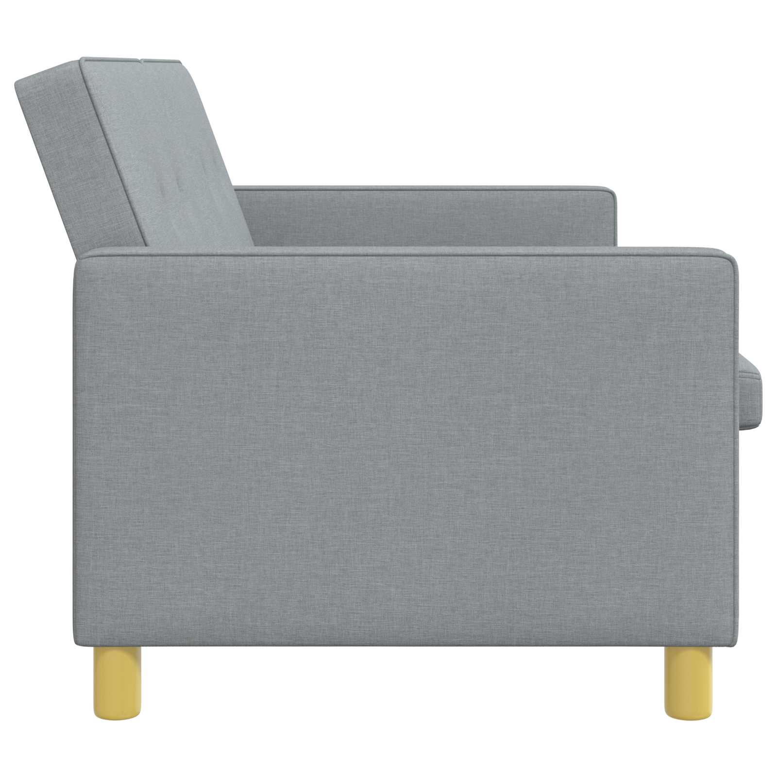 Schlafsofa Ausziehbar Hellgrün Stoff