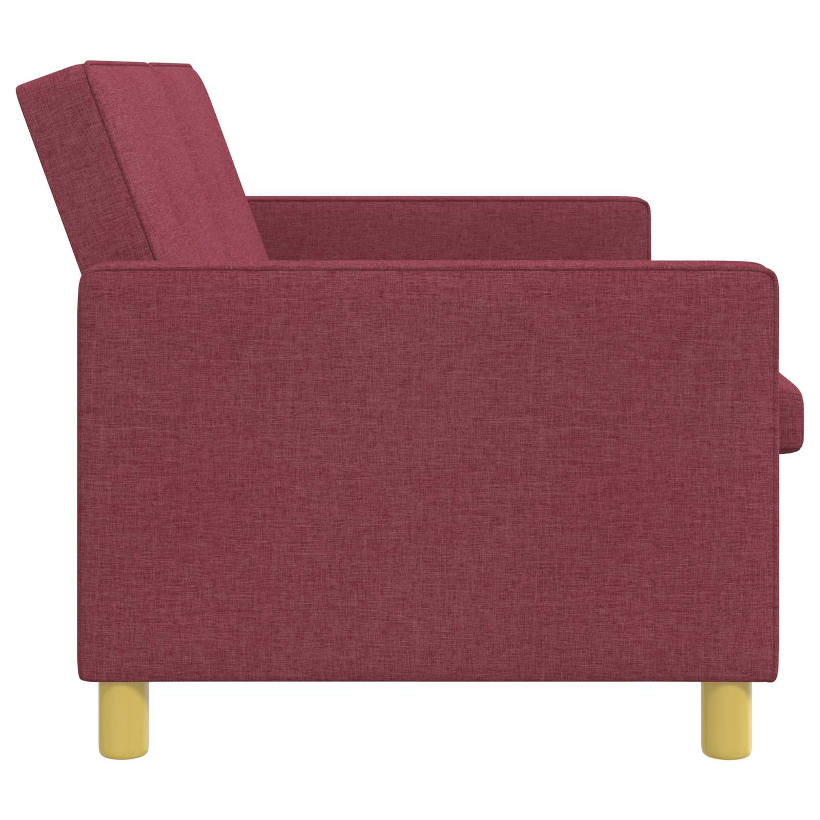 Schlafsofa Ausziehbar Weinrot Stoff