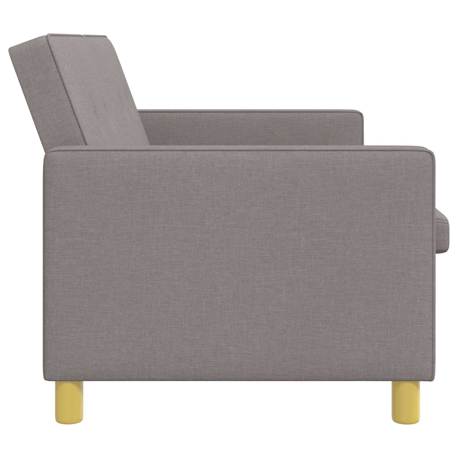 Schlafsofa Ausziehbar Taupe Stoff