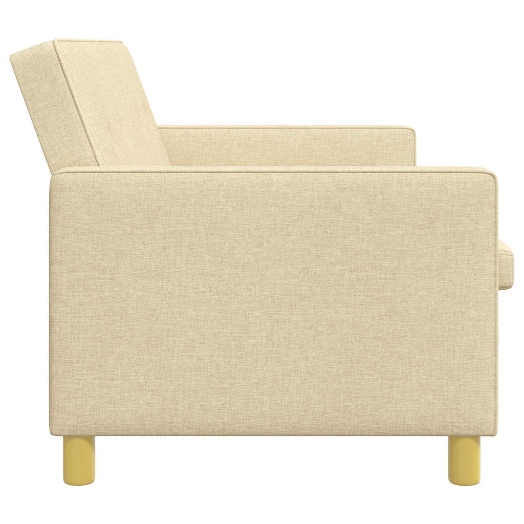Schlafsofa Ausziehbar Creme Stoff