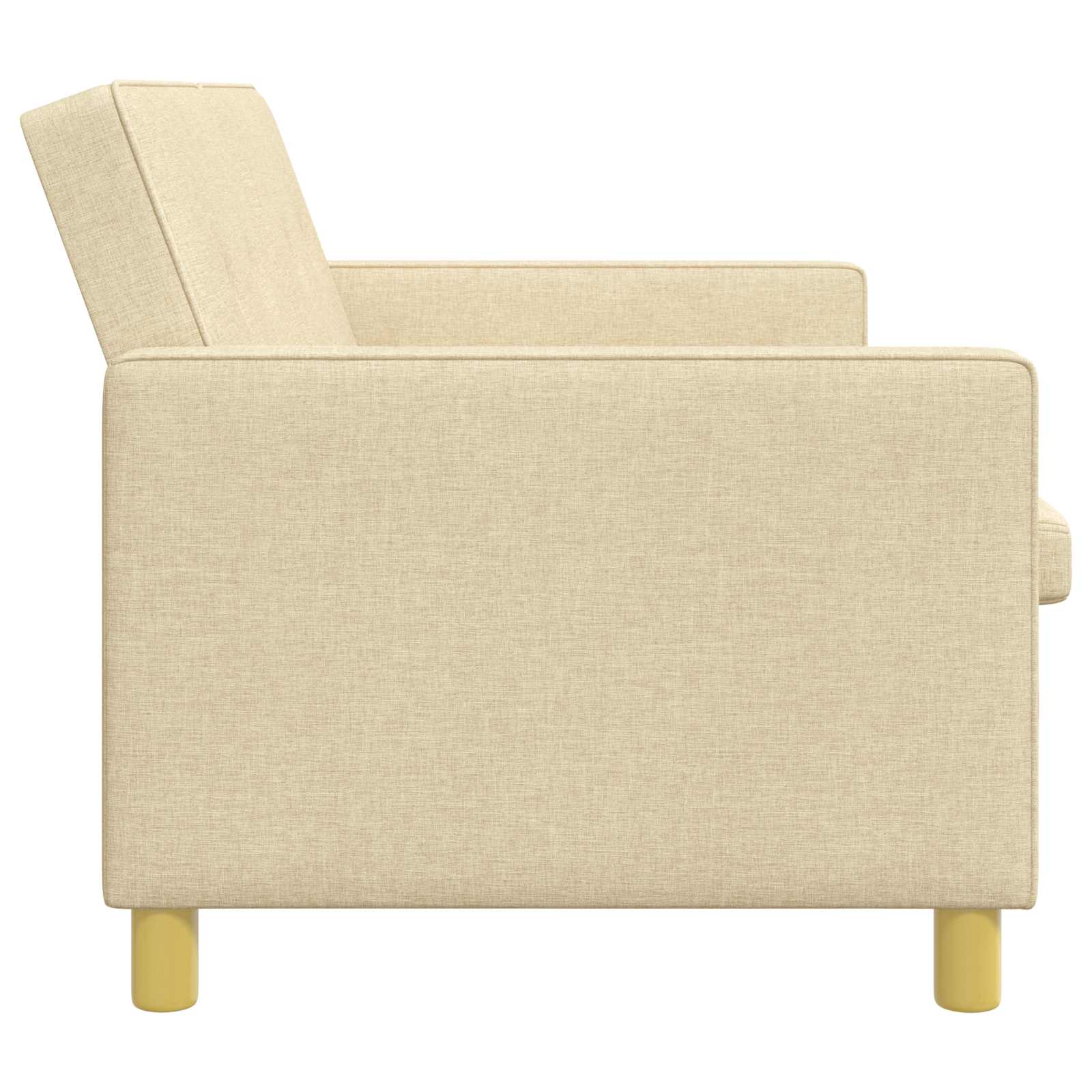 Schlafsofa Ausziehbar Creme Stoff