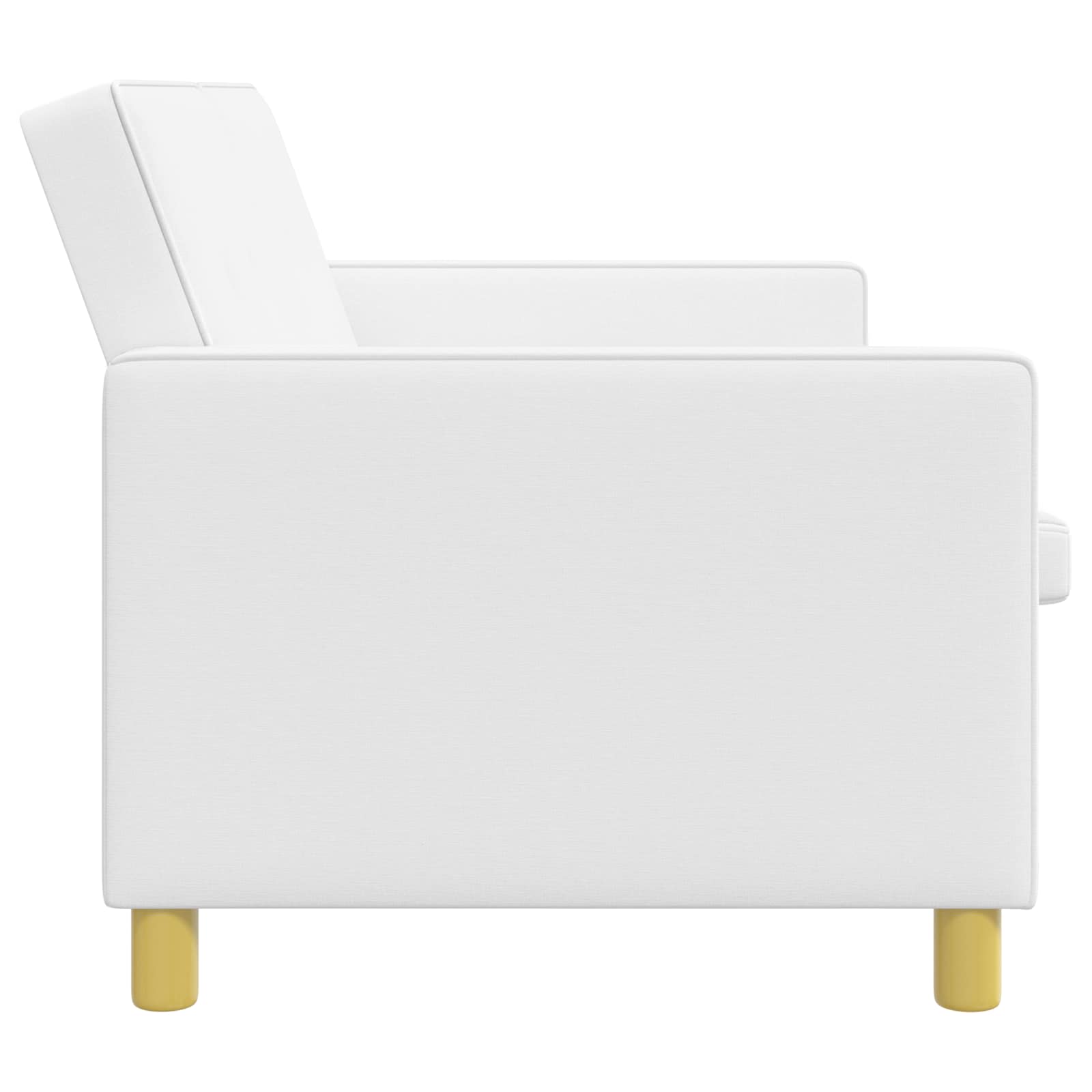 Schlafsofa Ausziehbar Weiß Stoff