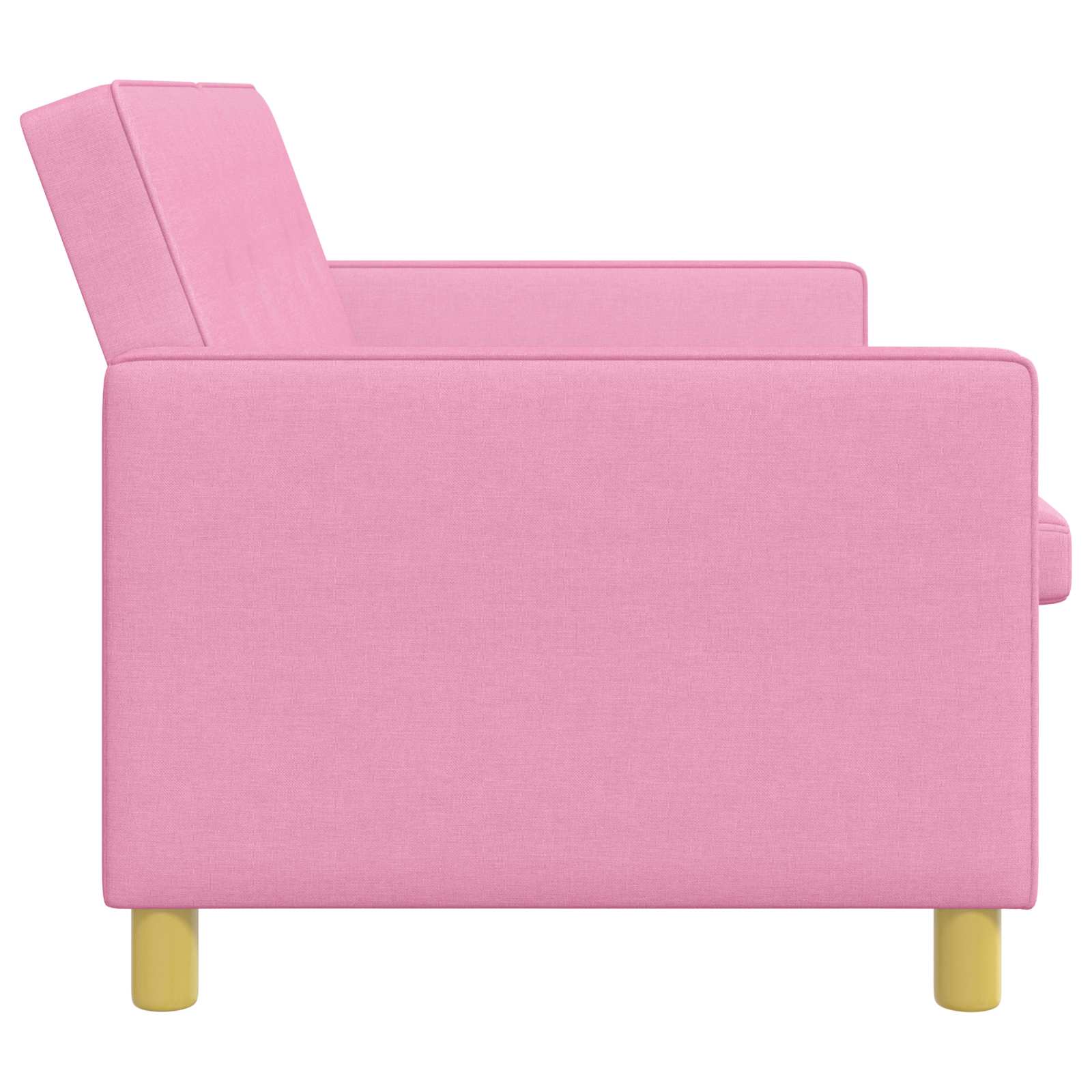 Schlafsofa Ausziehbar Rosa Stoff