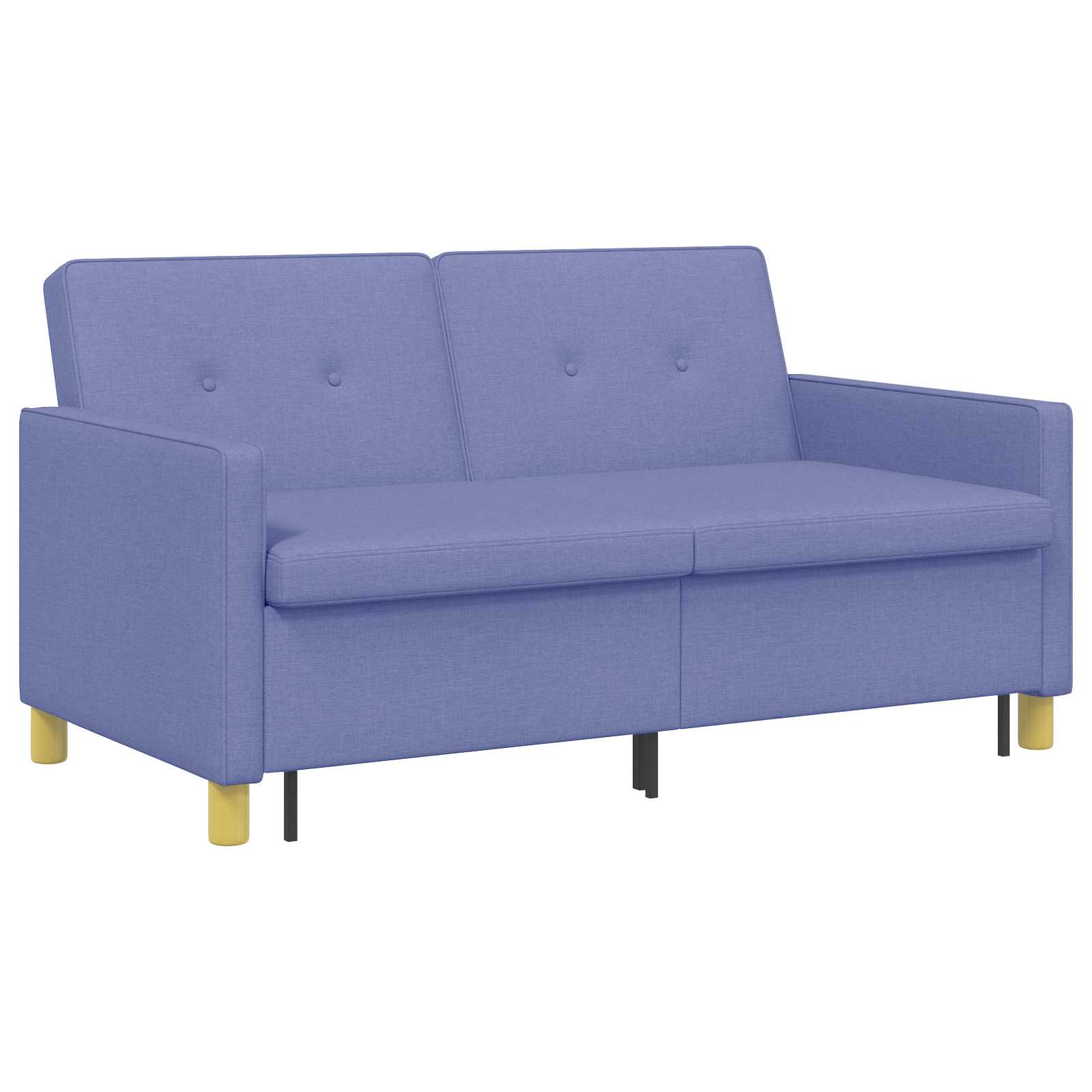Schlafsofa Ausziehbar Jeans blau Stoff