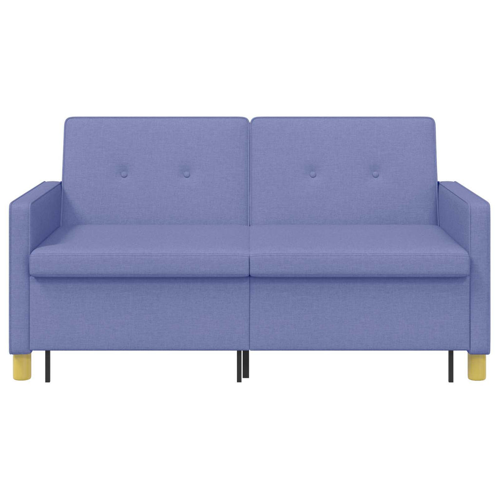 Schlafsofa Ausziehbar Jeans blau Stoff