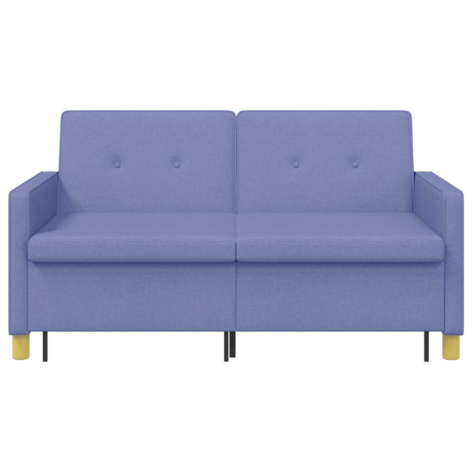 Schlafsofa Ausziehbar Jeans blau Stoff