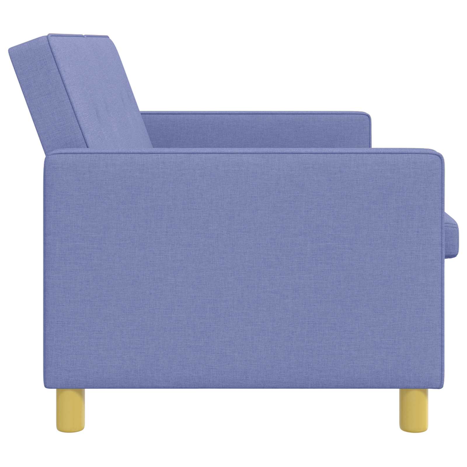 Schlafsofa Ausziehbar Jeans blau Stoff