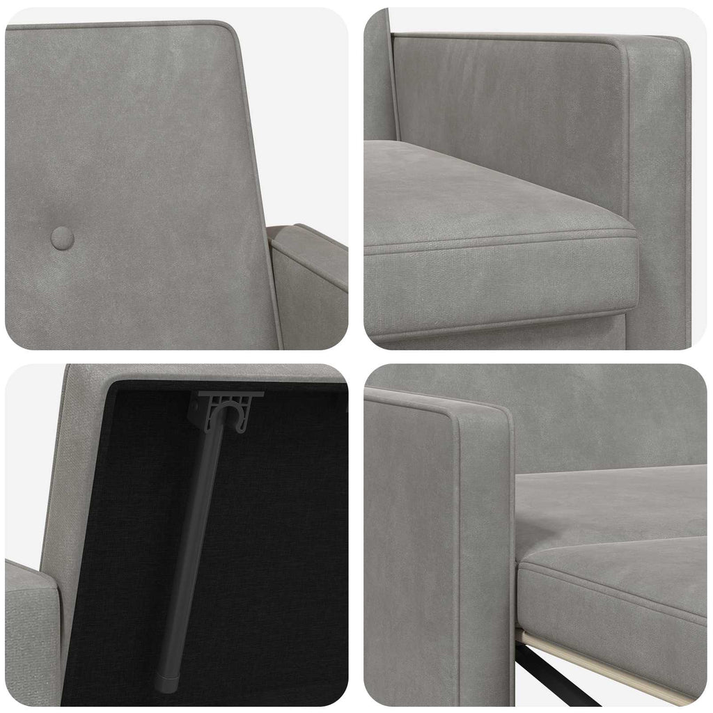 Schlafsofa Hellgrün Stoff