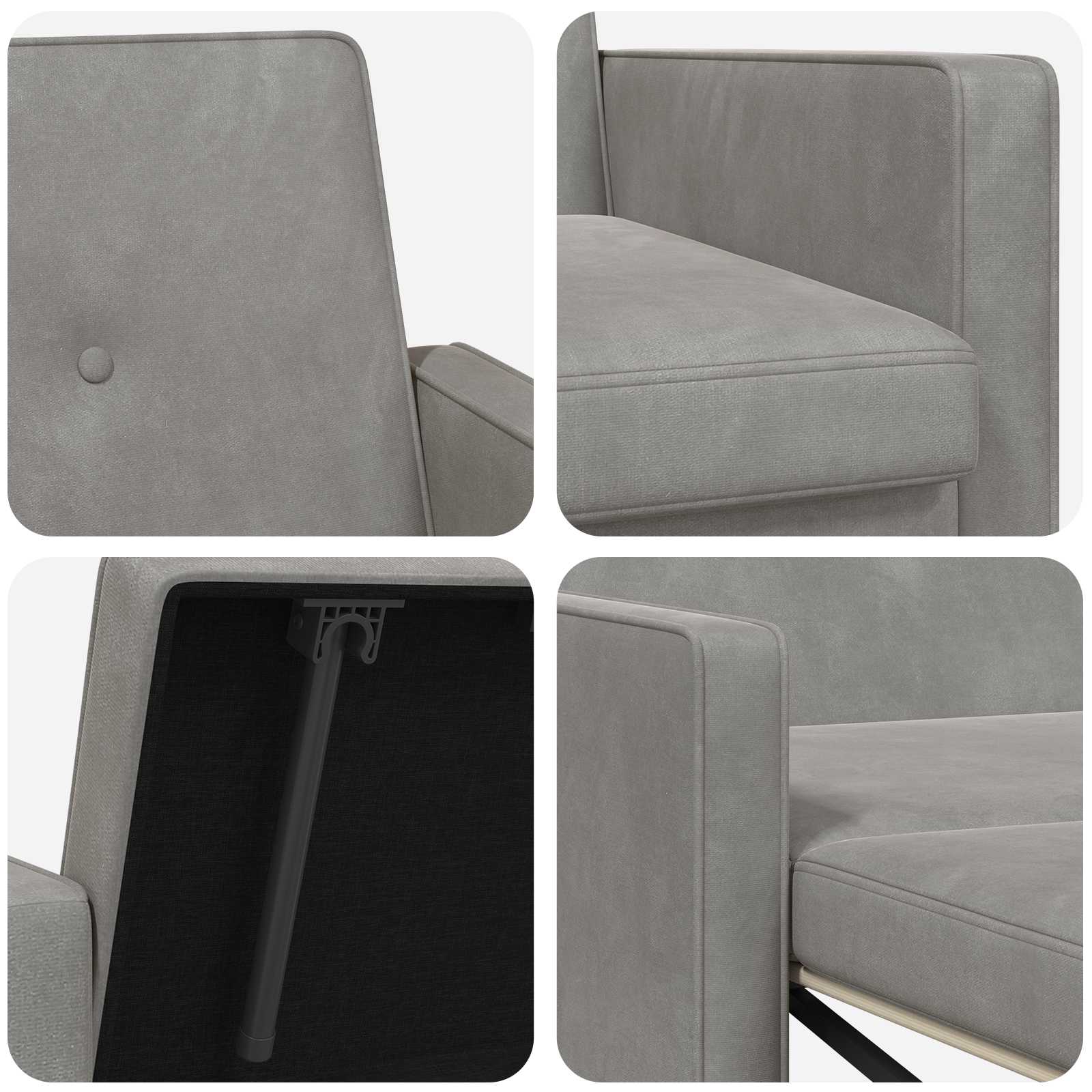 Schlafsofa Hellgrün Stoff