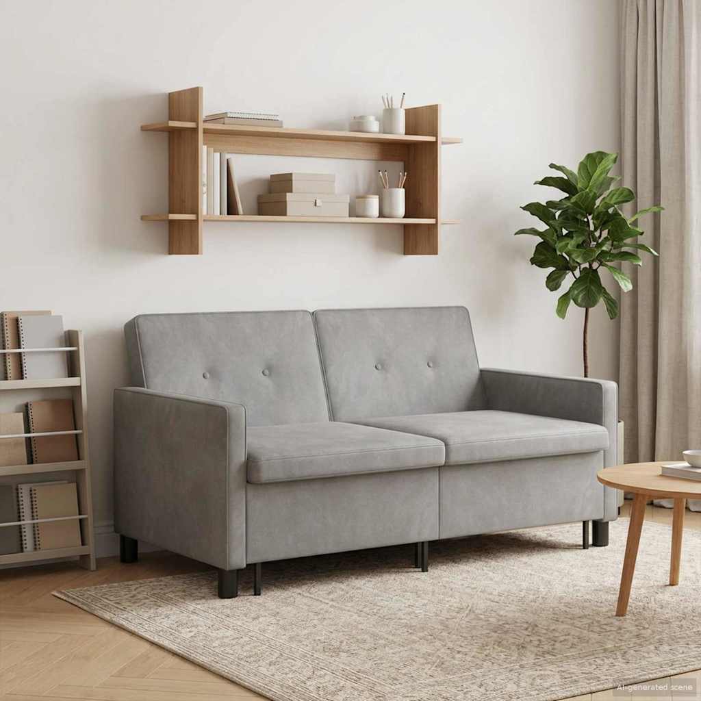 Schlafsofa Hellgrün Stoff