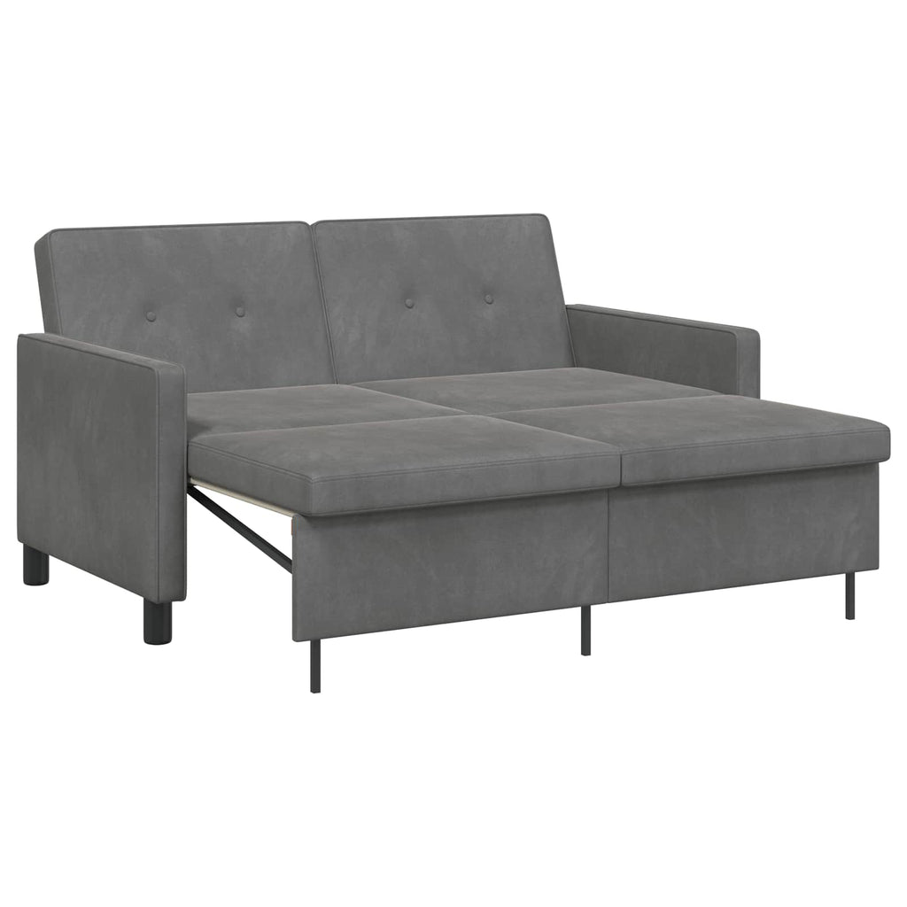 Schlafsofa Dunkelgrau Stoff