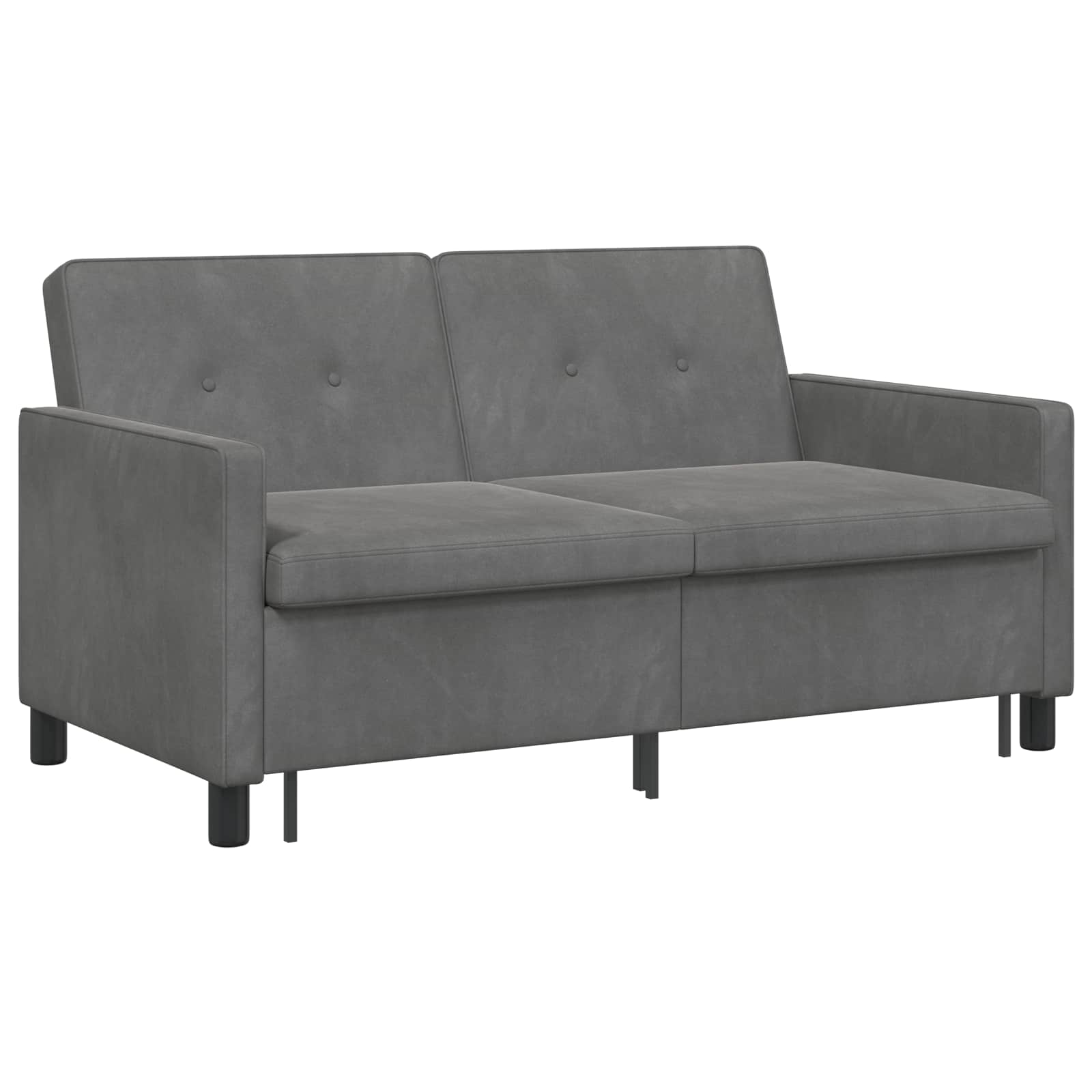 Schlafsofa Dunkelgrau Stoff