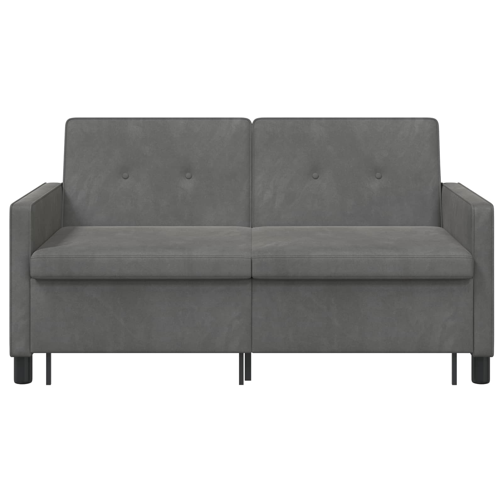 Schlafsofa Dunkelgrau Stoff