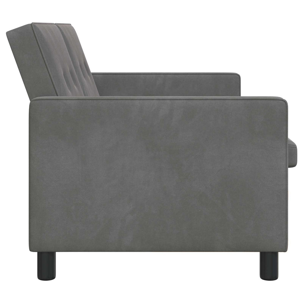 Schlafsofa Dunkelgrau Stoff