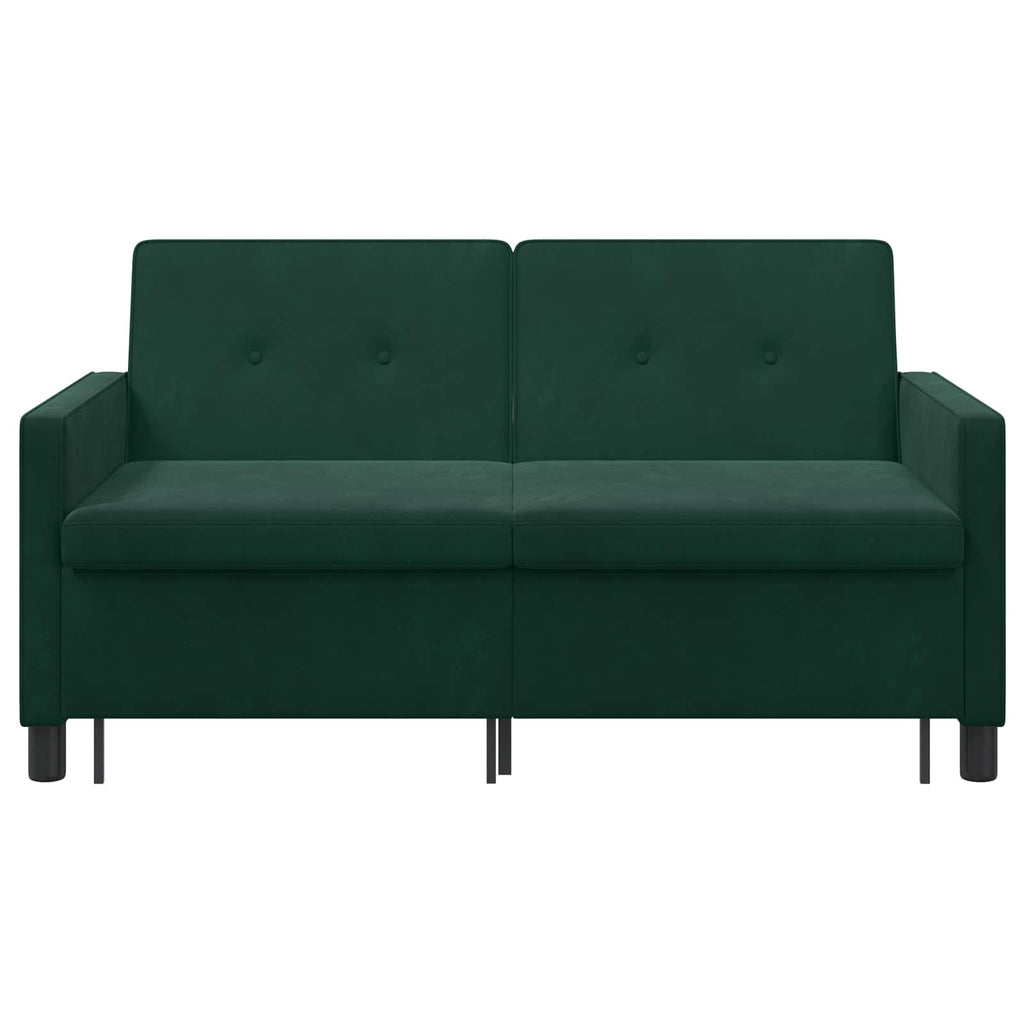 Schlafsofa Dunkelgrün Stoff
