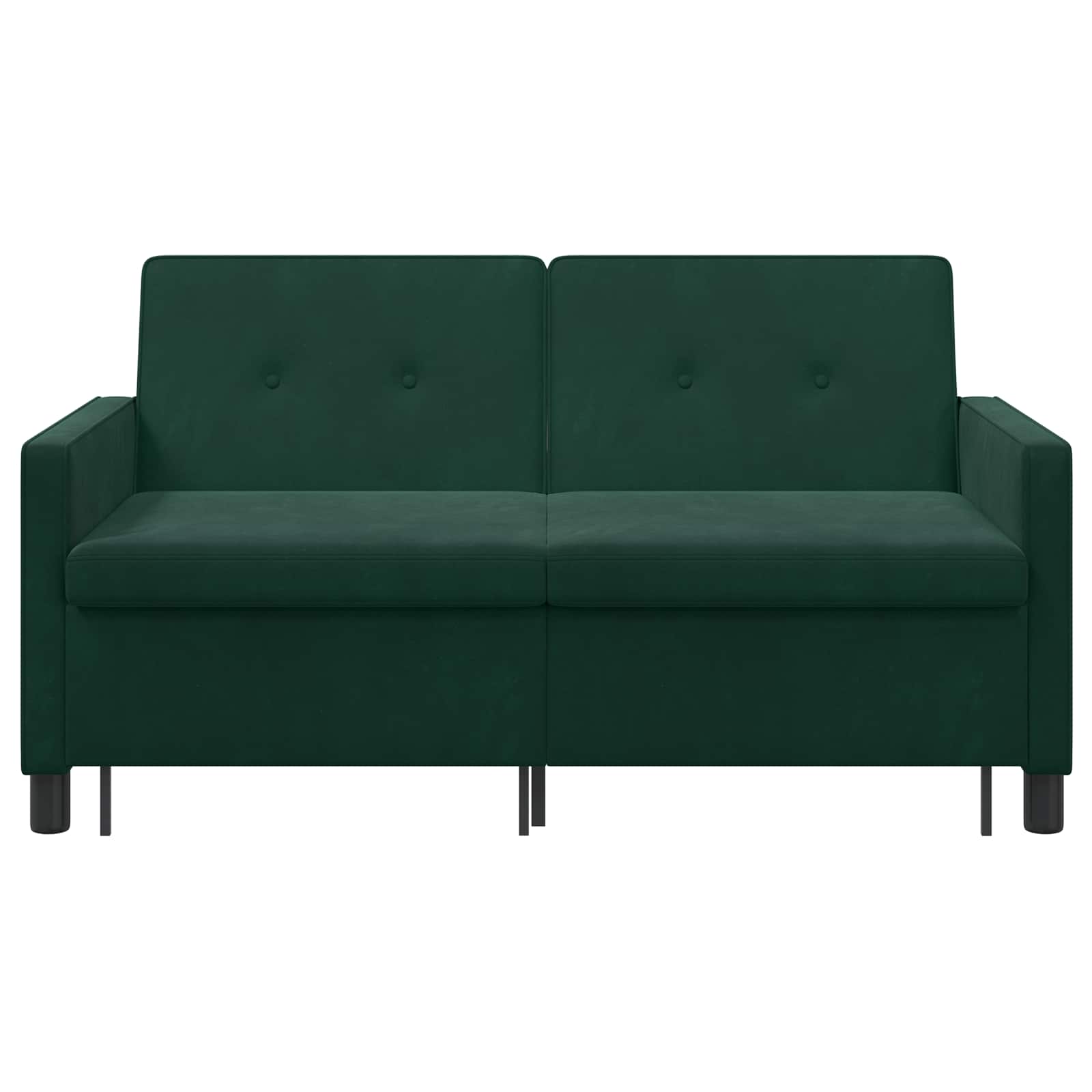 Schlafsofa Dunkelgrün Stoff