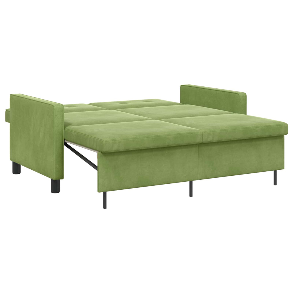 Schlafsofa Hellgrün Stoff